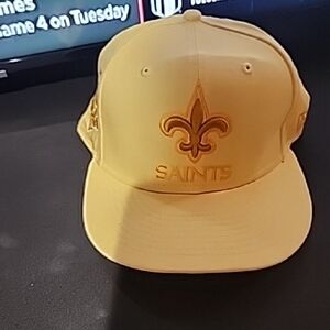New Era Gold Saints Hat